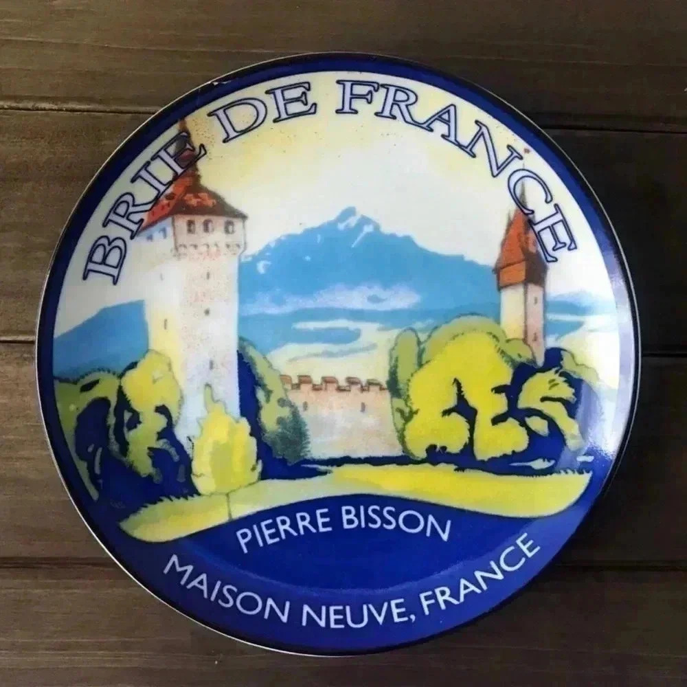 Pier 1 Imports "Brie De France" Porcelain Collectible Luncheon Cheese Plate